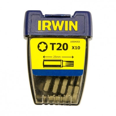 Irwin bits Torx TX20 - 1/4” 25mm, 10 stuks - 10504353
