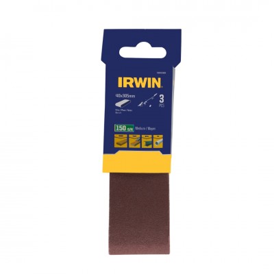 Irwin schuurband 40 x 305 mm K150 voor Bosch PVS280/302, 3 stuks