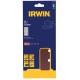 Irwin schuurvel 230 x 93 mm K60 voor klembevestiging, met perforatie voor Bosch, Skil, Gamma, Makita, Metabo, 5 stuks.