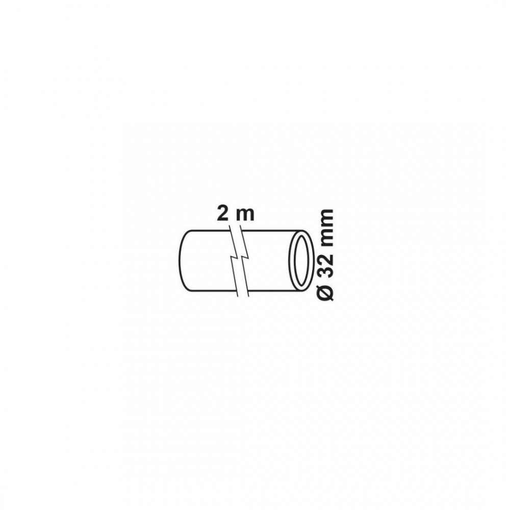 Kirchhoff tyleen/socarex slang, buis 2 m, Ø 32 mm