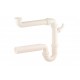Kirchhoff ruimtebesparende buissifon voor spoelbak wit 1 1/ x 50 mm met 3/4 toestelaansluiting