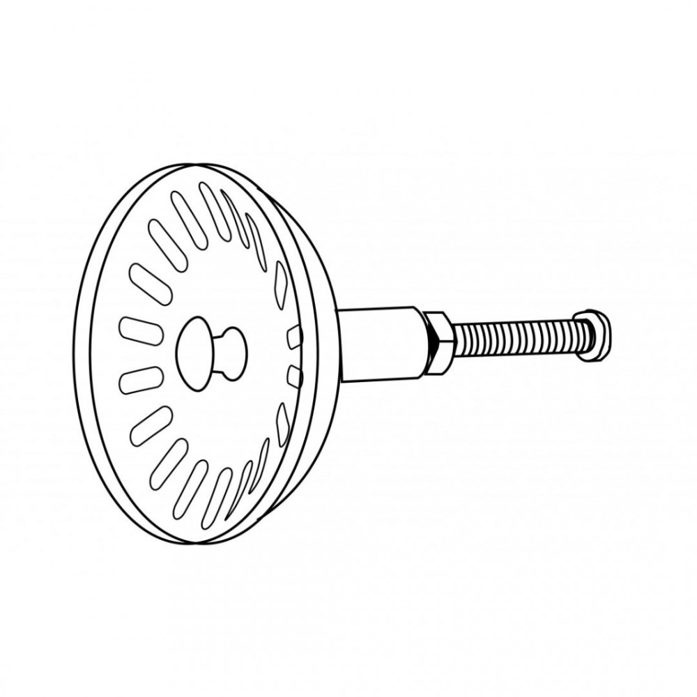 Korfplug 6/4 Ø 81 mm, voor korfventiel Ø 114 mm met schroef