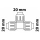 Kirchhoff PP T-stuk, 20 mm, knelfitting voor tyleen/socarex