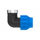 Kirchhoff PP knie 90°, 32 mm x 1BI, knelfitting voor tyleen/socarex