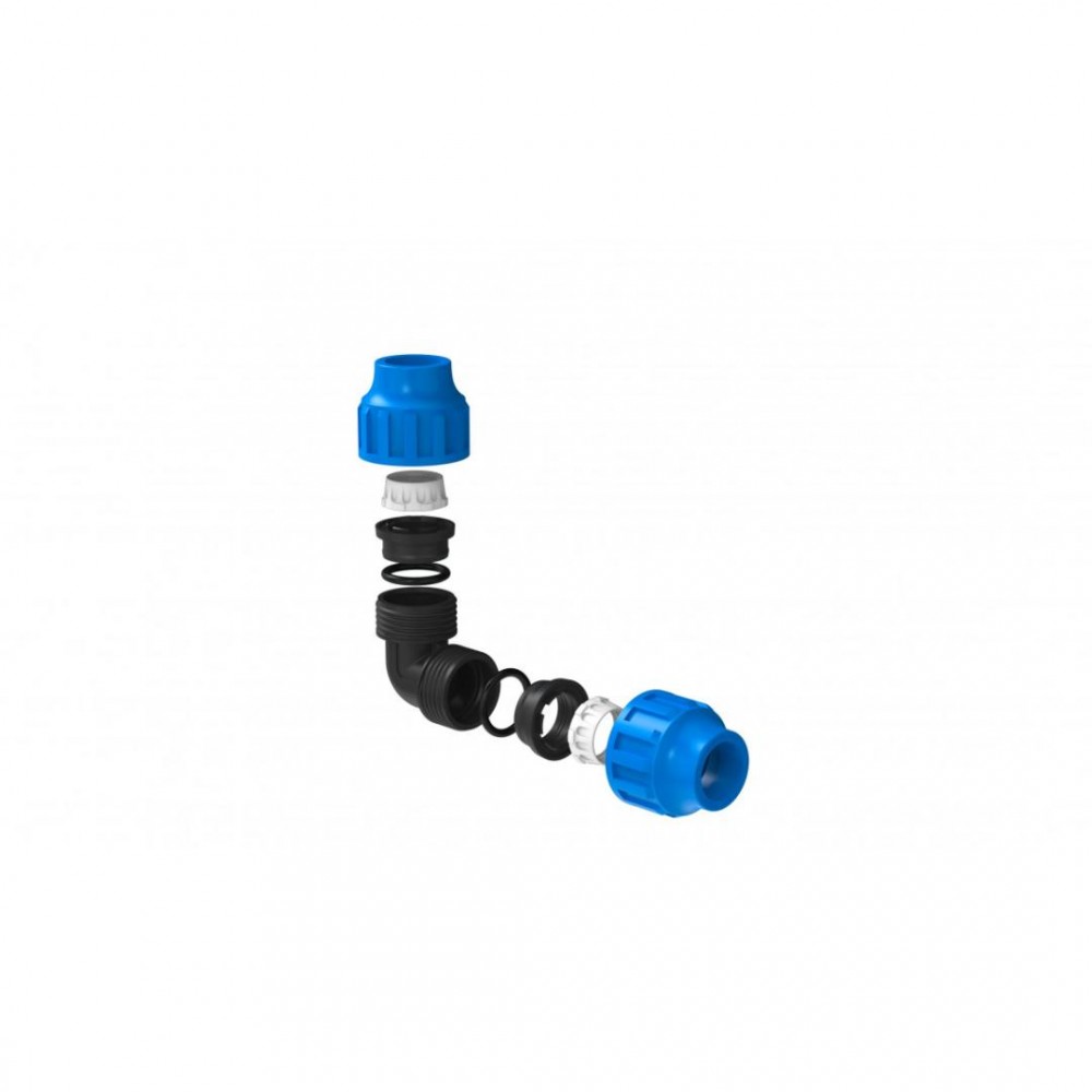 Kirchhoff PP knie 90, 20 mm, knelfitting voor tyleen/socarex  