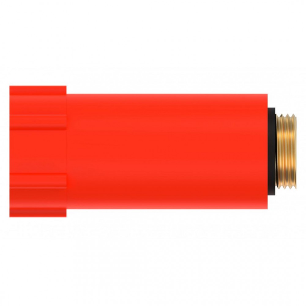 Kirchhoff universele specieplug, kunststof, rood, 1/2, met messing schroefdraad