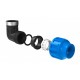 Kirchhoff PP knie 90°, 32 mm x 1BI, knelfitting voor tyleen/socarex