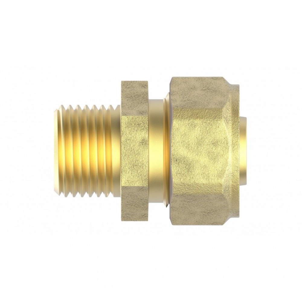 Kirchhoff MS overgangsstuk, blanco, 26 mm x 3/4"BU, knelfitting voor meerlagen buis