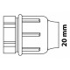 Kirchhoff PP eindstuk, 20 mm, knelfitting voor tyleen/socarex