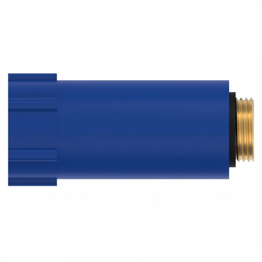 Kirchhoff universele specieplug, kunststof, blauw, 1/2, met messing schroefdraad