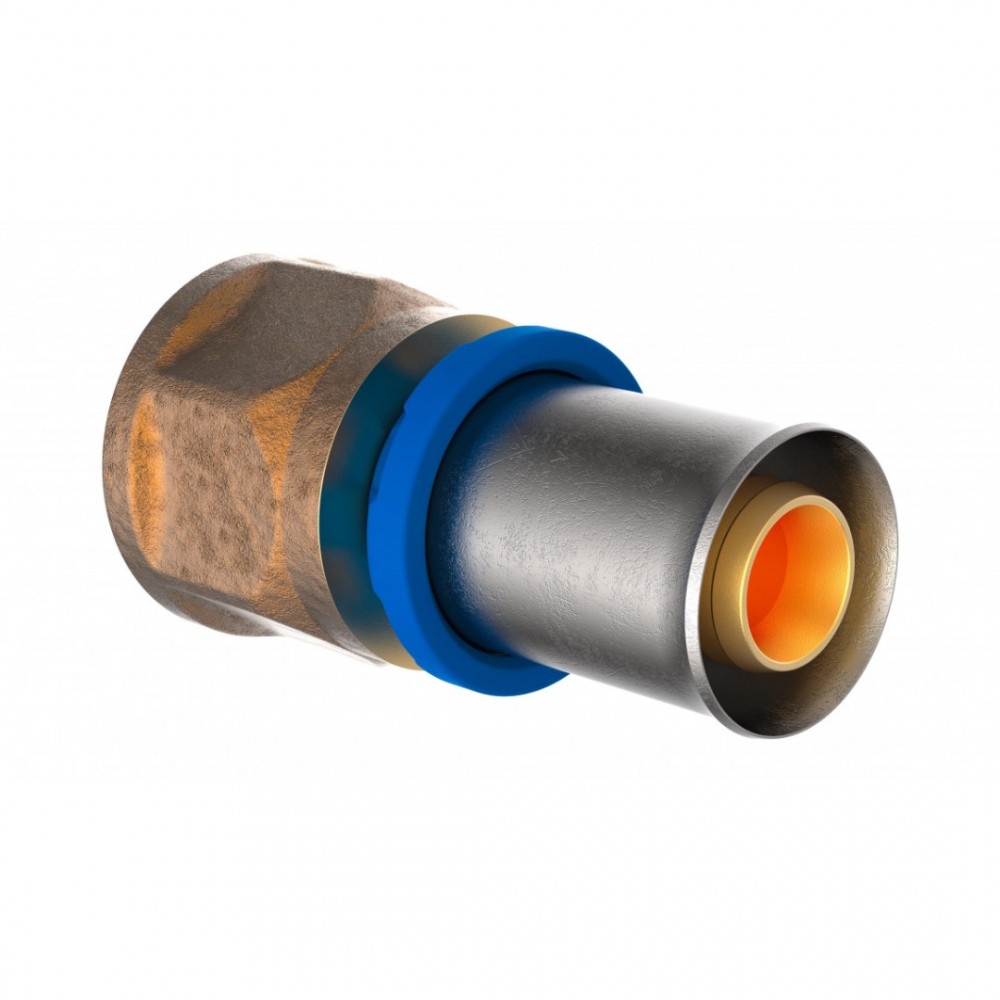 kirchhoff MS overgangsstuk, blanco, 26 mm x 3/4"BI, persfitting voor meerlagen buis