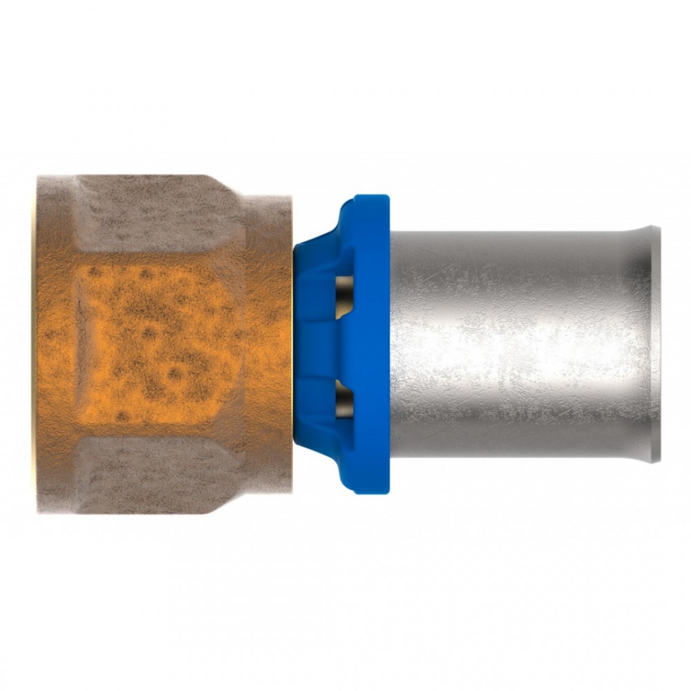 Kirchhoff MS overgangsstuk, blanco, 26 mm x 1"BI, persfitting voor meerlagen buis