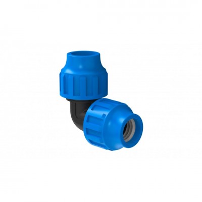 Tyleen PP knie 90 graden, 32 mm, knelfitting voor tyleen/socarex