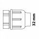 Kirchhoff PP eindstuk, 32 mm, knelfitting voor tyleen/socarex