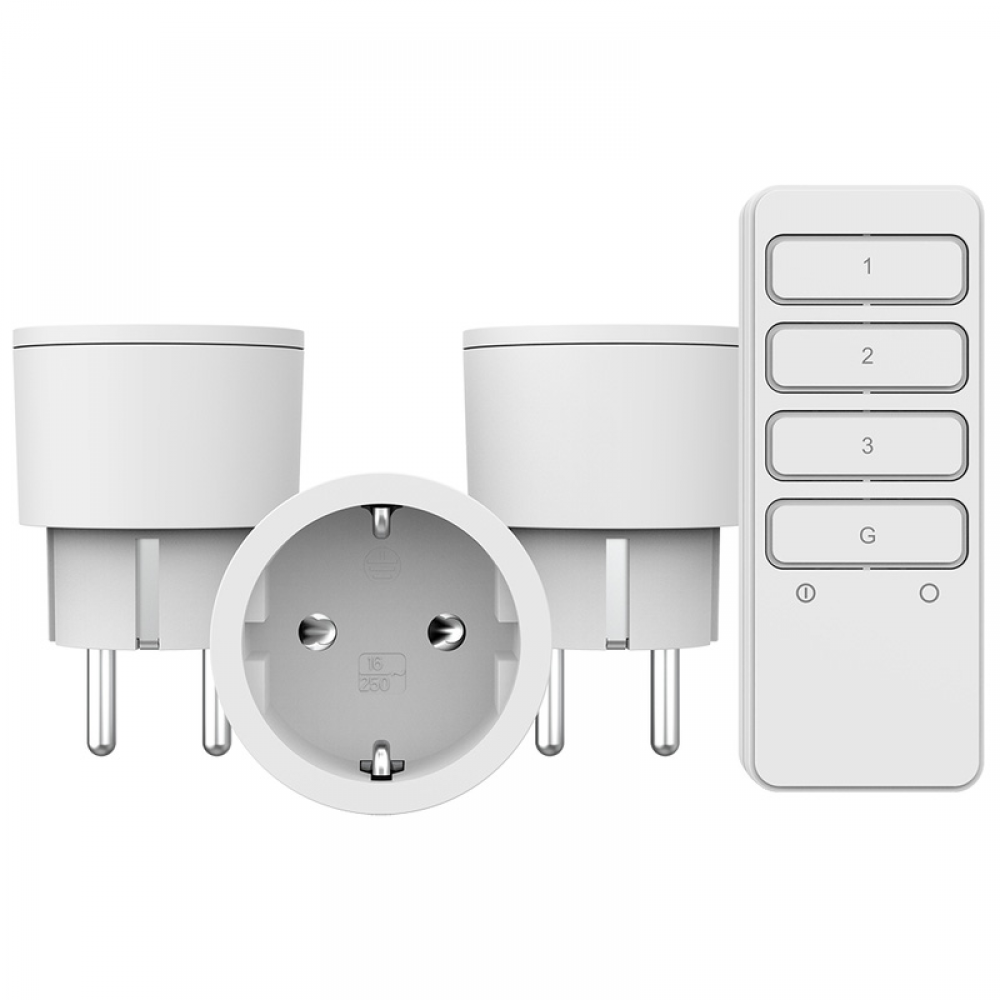 KlikAanKlikUit draadloze stekkerschakelaarset 2300W APC3-2300RN Wit