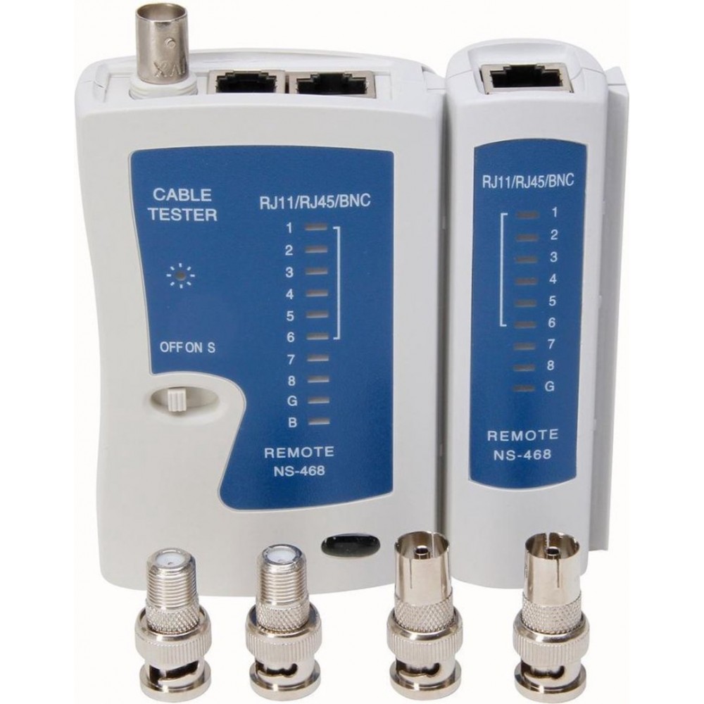 Kopp kabeltester coax utp 3in1 rj11 rj45 cai