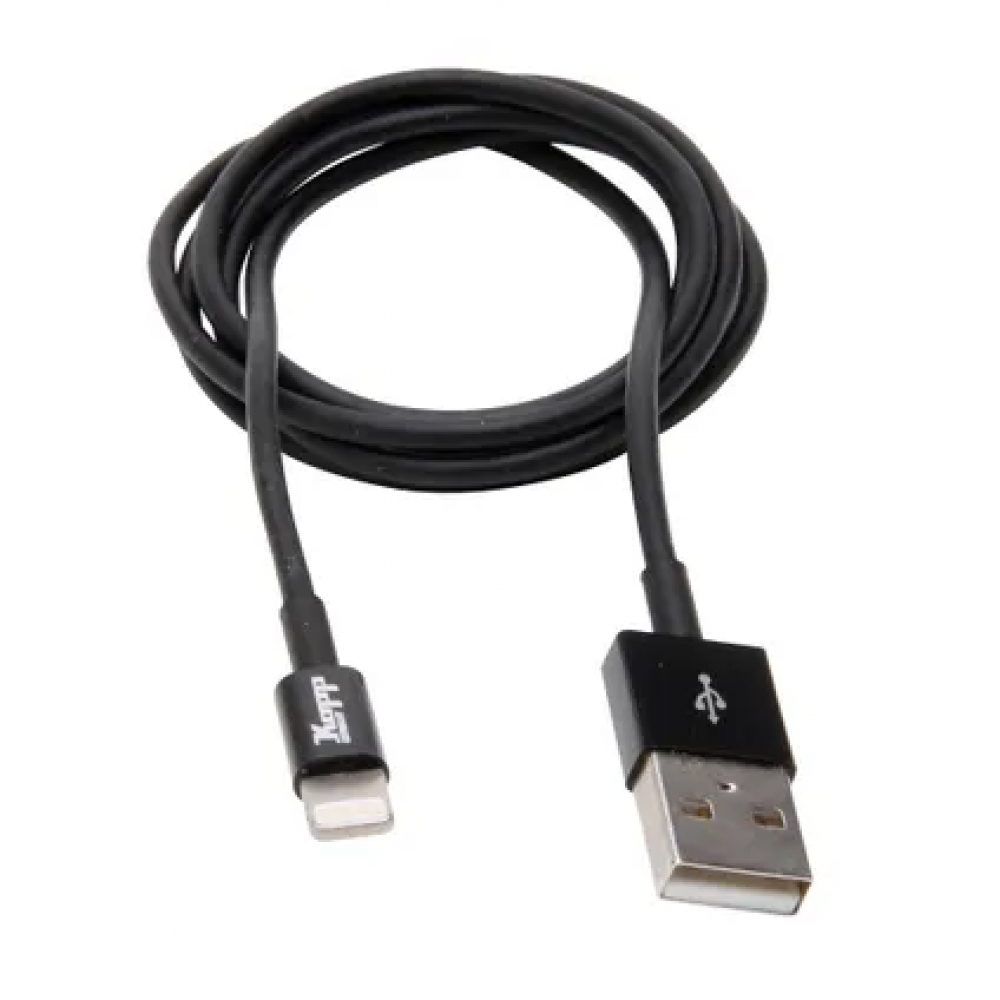 KOPP USB KABEL MFI ZWART