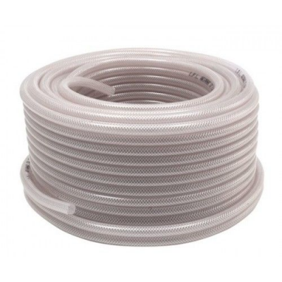 Luchtslang transparant 18 bar pvc inlaag 6x12mm