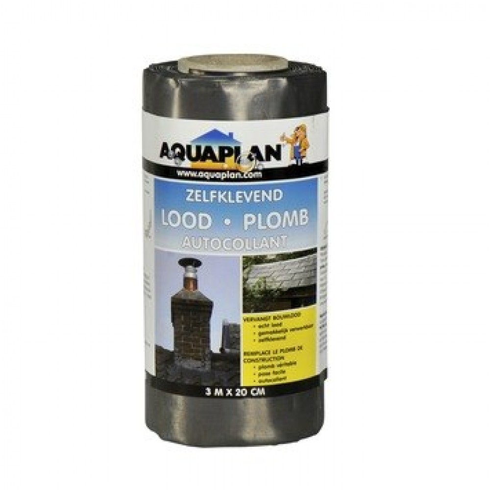 Aquaplan zelfklevend lood 20 cm x 3 m