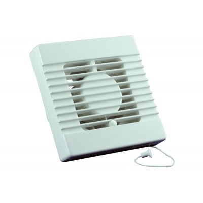 Nedco Badkamer-/ toiletventilator EF 150 P met trekkoord wit