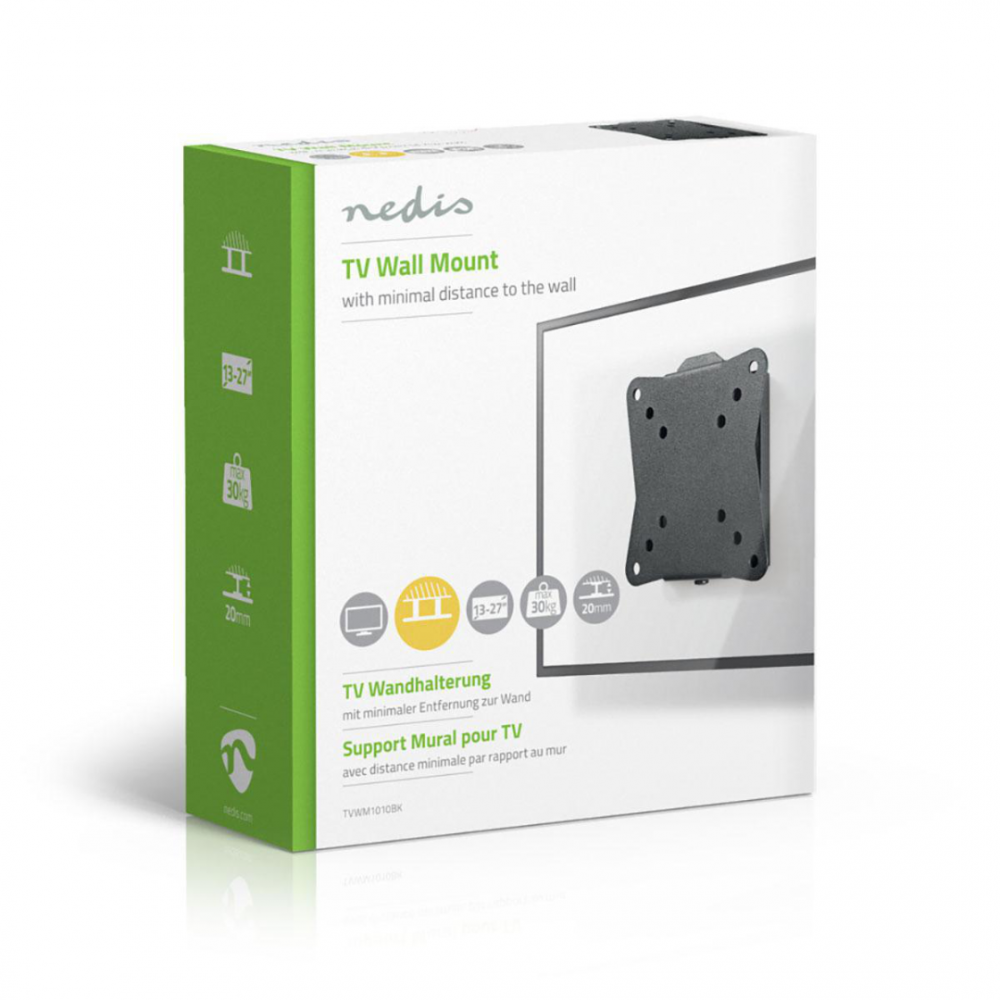 Nedis Vaste TV-Muurbeugel 13 - 27 Maximaal schermgewicht: 30 kg