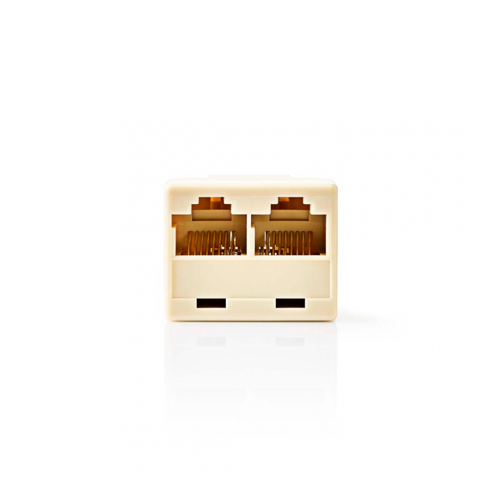 Nedis Telecom-Netwerksplitter 2x RJ45 Female Verguld