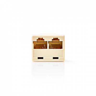 Nedis Telecom-Netwerksplitter 2x RJ45 Female Verguld