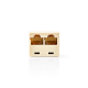 Nedis Telecom-Netwerksplitter 2x RJ45 Female Verguld