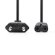 Nedis Stroomkabel Euro Male - IEC-320-C7 - Recht - 2 meter Nedis Stroomkabel Euro Male - IEC-320-C7 - Recht - 2 meter