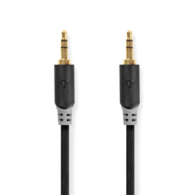 Nedis Stereo-Audiokabel 3,5 mm Male Verguld 2 m Rond Antraciet