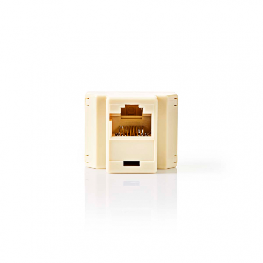 Nedis Telecom-Netwerksplitter 2x RJ45 Female Verguld