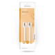 Nedis Telecomkabel RJ11 Male Plat Goud Verguld 10 meter Wit
