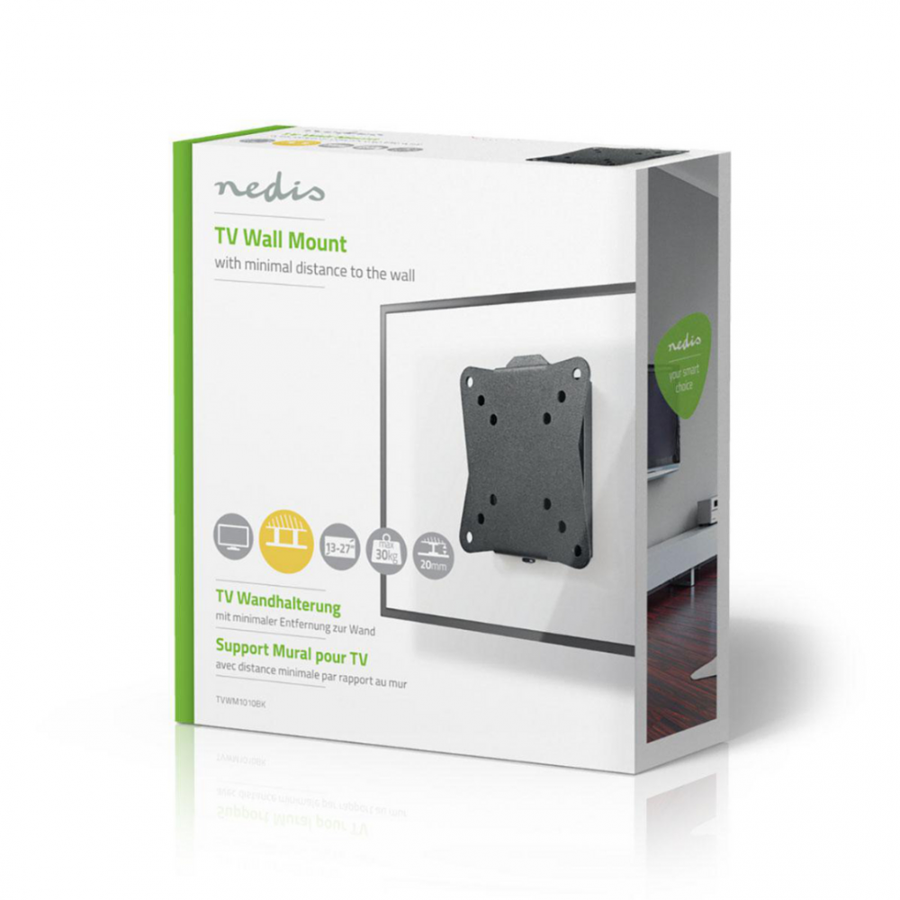 Nedis Vaste TV-Muurbeugel 13 - 27 Maximaal schermgewicht: 30 kg