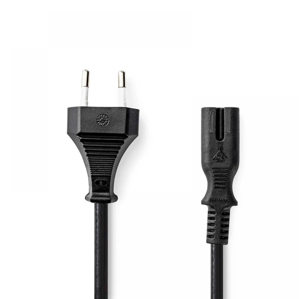 Nedis Stroomkabel Euro Male - IEC-320-C7 - Recht - 2 meter Nedis Stroomkabel Euro Male - IEC-320-C7 - Recht - 2 meter