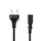 Nedis Stroomkabel Euro Male - IEC-320-C7 - Recht - 2 meter Nedis Stroomkabel Euro Male - IEC-320-C7 - Recht - 2 meter