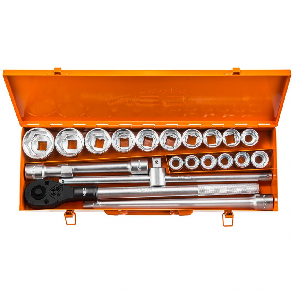 Neo tools Doppenset 3/4 aansluiting 21 delig