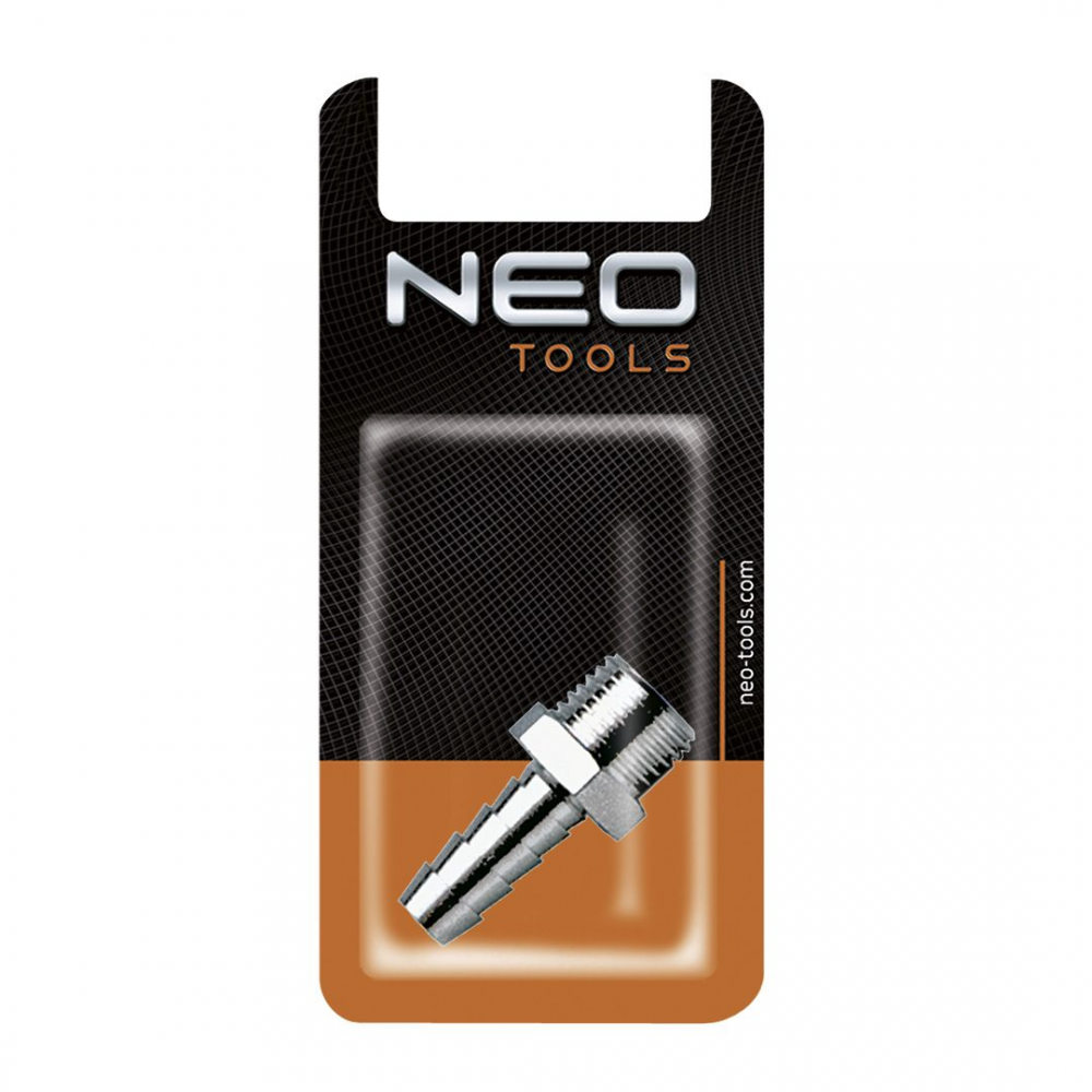 Neo tools Nippel met slang verbindstuk 1/2 buitendraad x 10mm