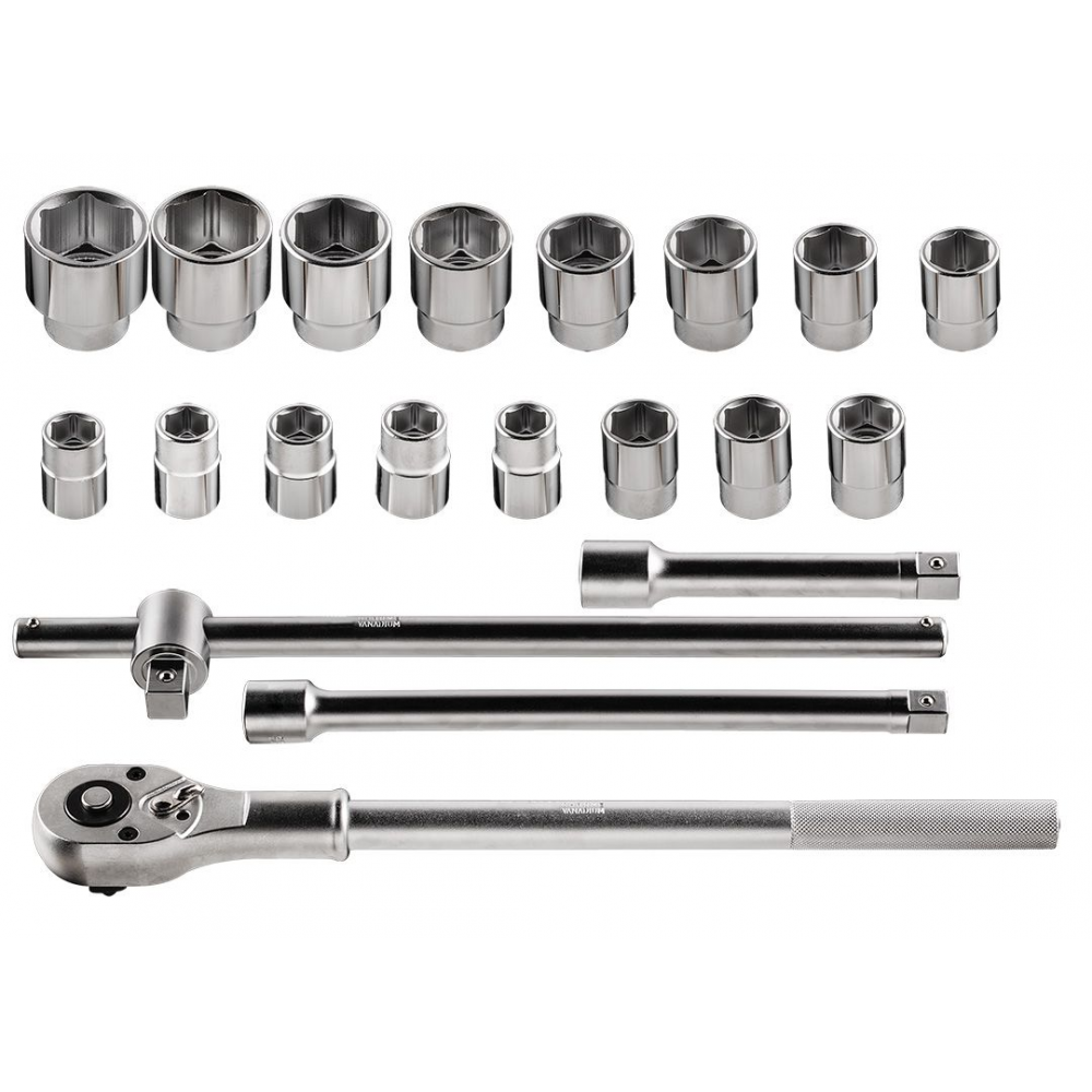 Neo tools Doppenset 3/4 aansluiting 21 delig