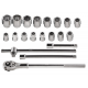 Neo tools Doppenset 3/4 aansluiting 21 delig