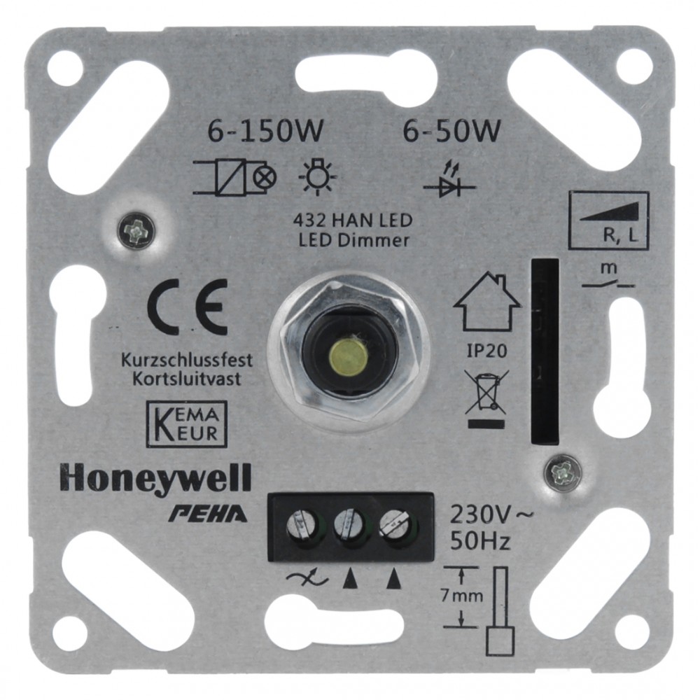 Peha dimmer inbouw - 6-50W LED - halogeen - Bouwkern.com Online Bouwmarkt | Bouwkern H. B.V. Gorredijk