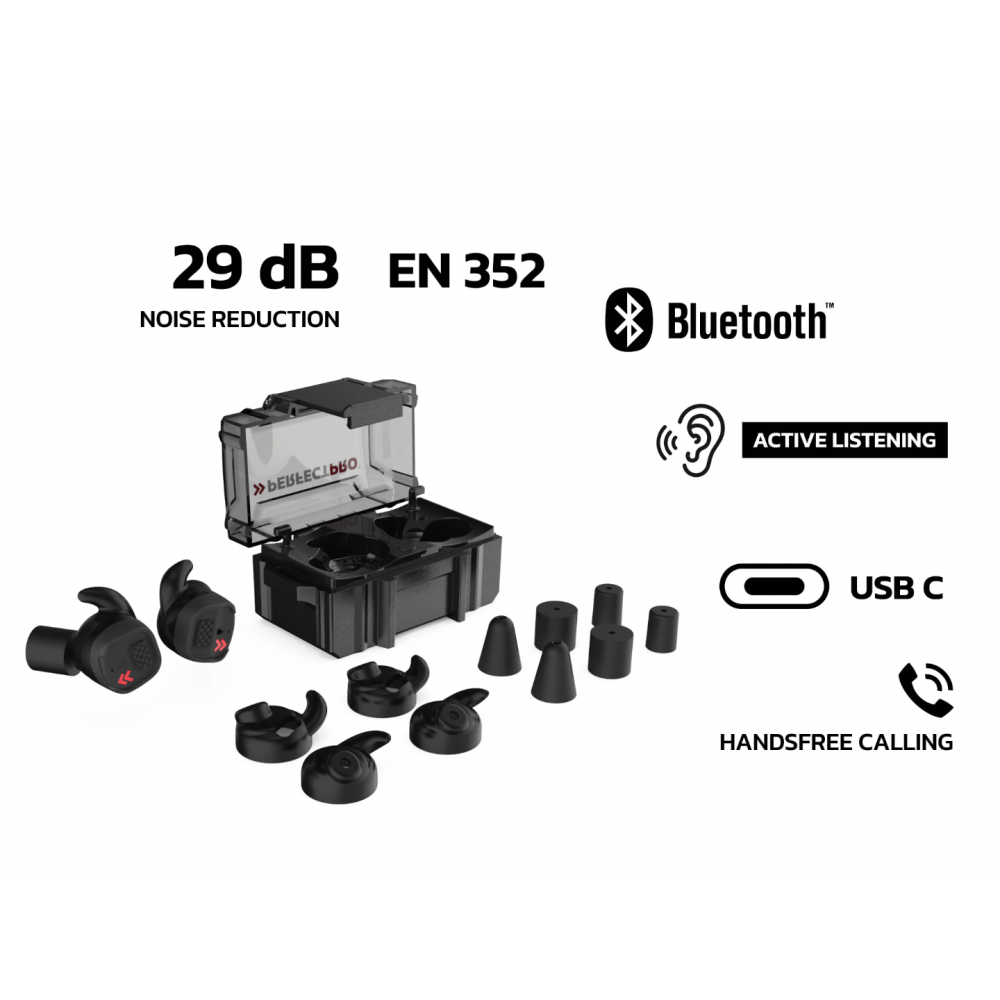 PerfectPro H-10 Bluetooth In-ear hoofdtelefoon - gehoorbescherming