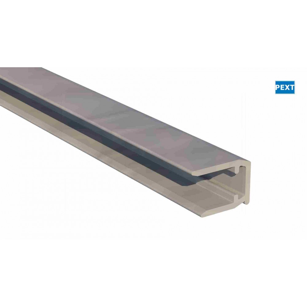 Pext Aluminium U-afsluitprofiel 10mm met druprand 300cm