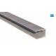 Pext Aluminium U-afsluitprofiel 10mm met druprand 300cm