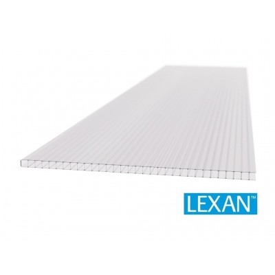Pext lexan polycarbonaat kanaalplaat plus 2UV 10mm 300x105cm helder