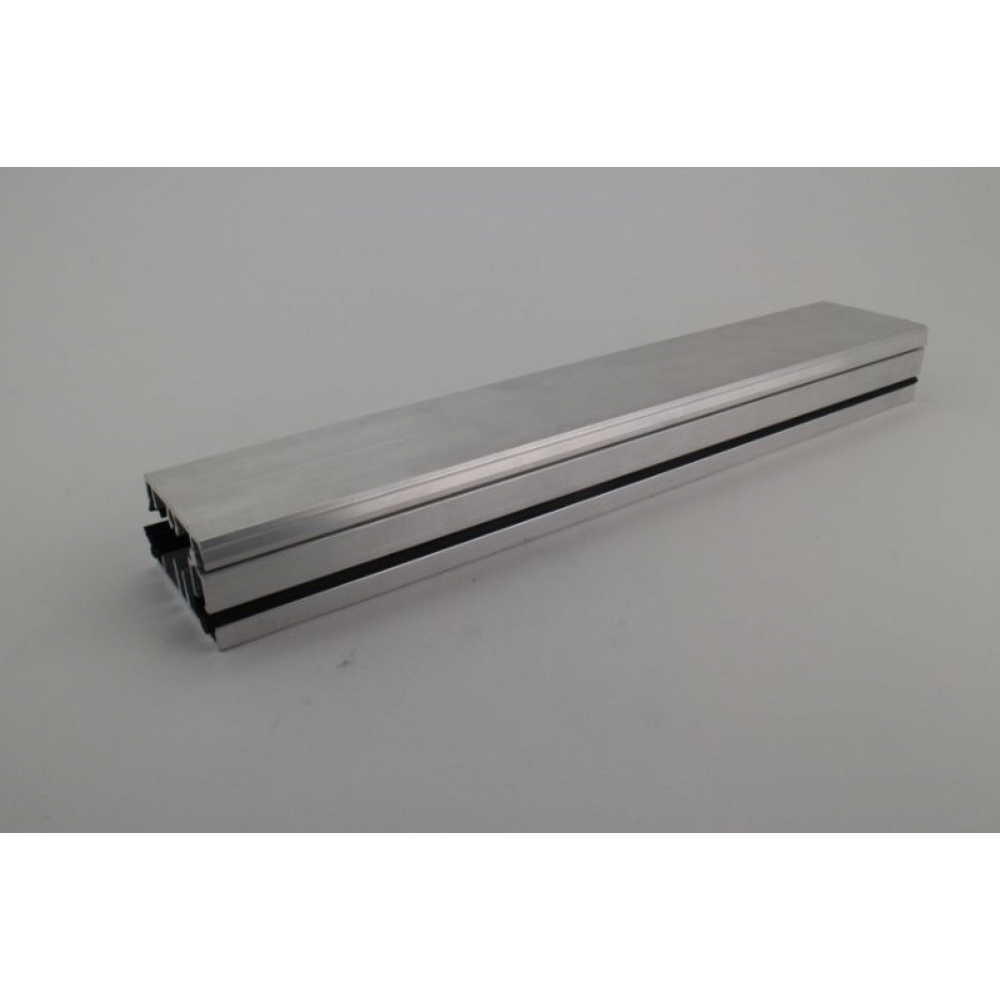 Aluminium Onderprofiel 7,5 mm met Zijsluitprofiel 10 - 58 mm 300cm