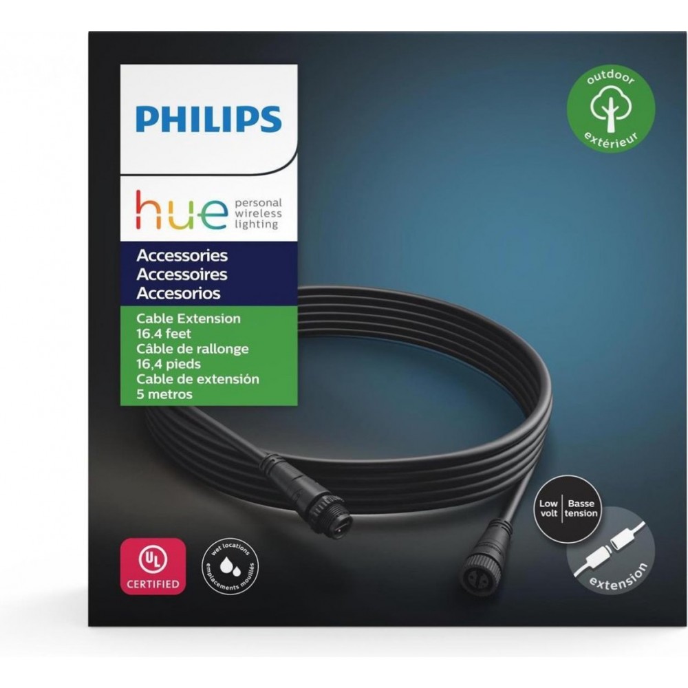 Philips Hue Outdoor Verlengkabel 5 meter Slimme verlichting Accessoire Lage voltage Uitbreiding