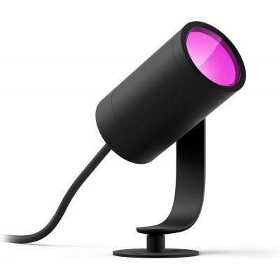 Philips Hue Outdoor Lily Prikspot uitbreiding White and Color Ambiance 1 Lichtpunt Zwart 8W IP65