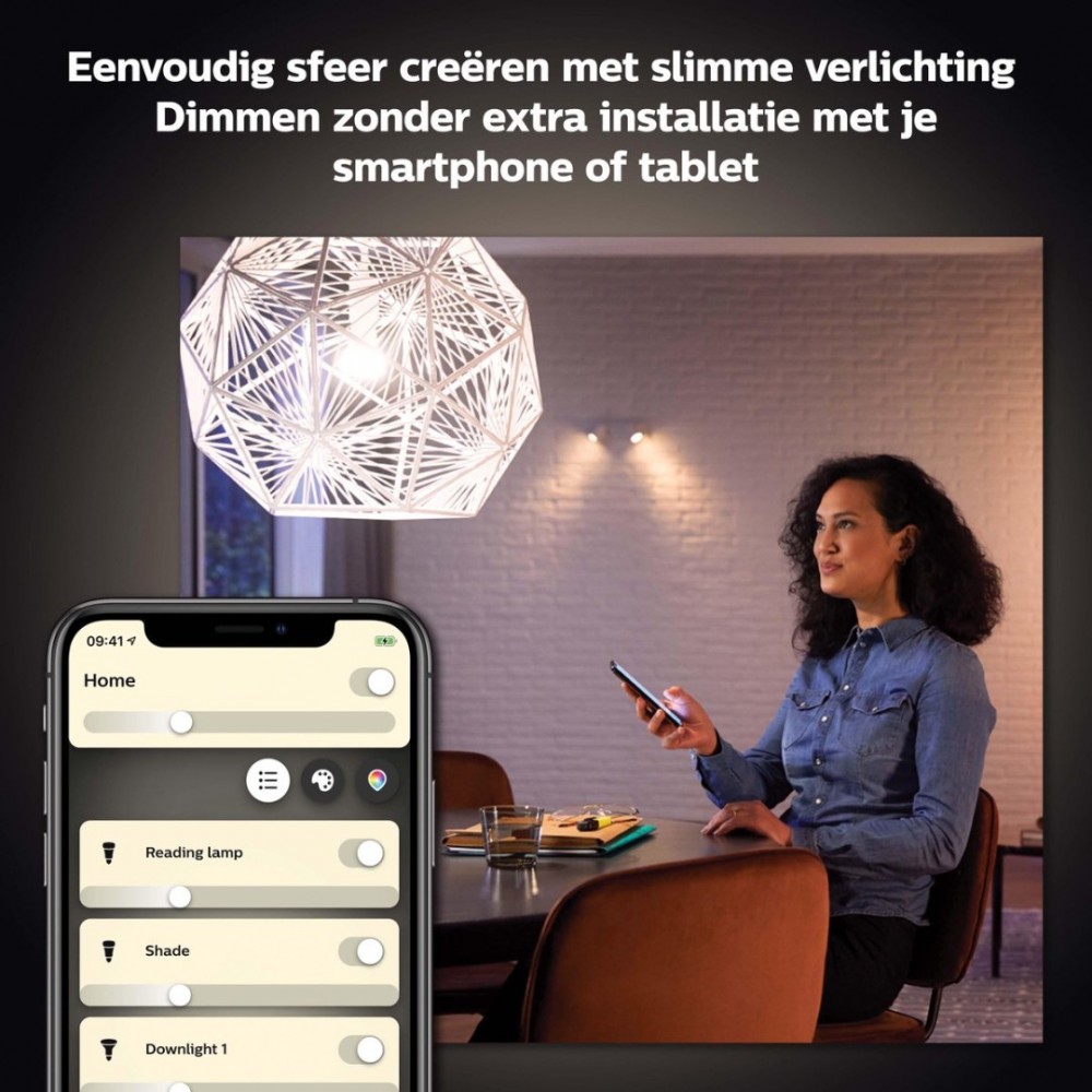 Philips Hue Slimme Lichtbron GU10 Spot White 5,7W Bluetooth