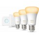 Philips Hue Starterspakket E27 Lichtbron met Bridge en Dimmer Switch White Ambiance 3 x 8,5W Bluetooth