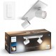 Philips Hue Runner Opbouwspot White Ambiance GU10 Wit 2x5,5W Bluetooth incl. Dimmer